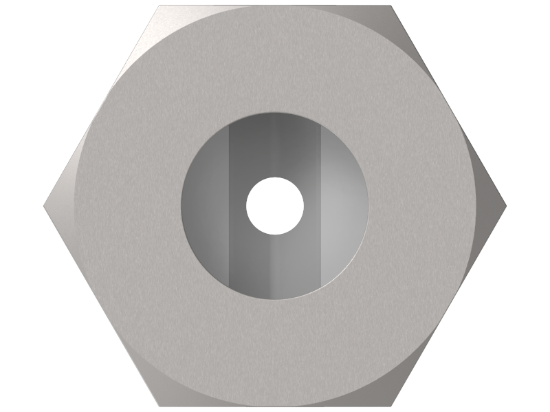 Round jet ceramic nozzle inserts