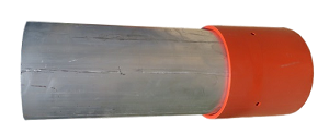 Heavy-Duty Flat Flange Aluminum Dig Vacuum Tube with Rubber Cuff